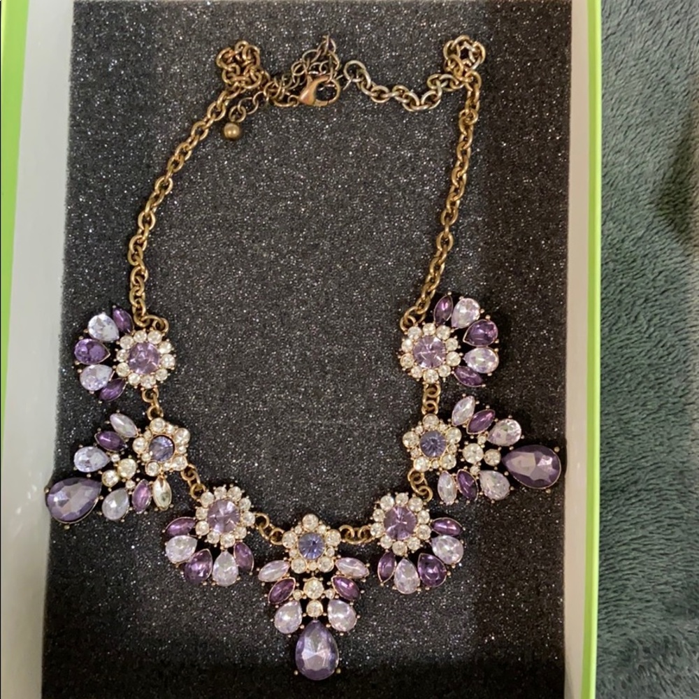 Purple Floral Necklace